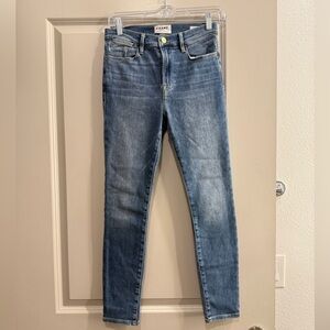 Frame Denim Blue Skinny Jeans